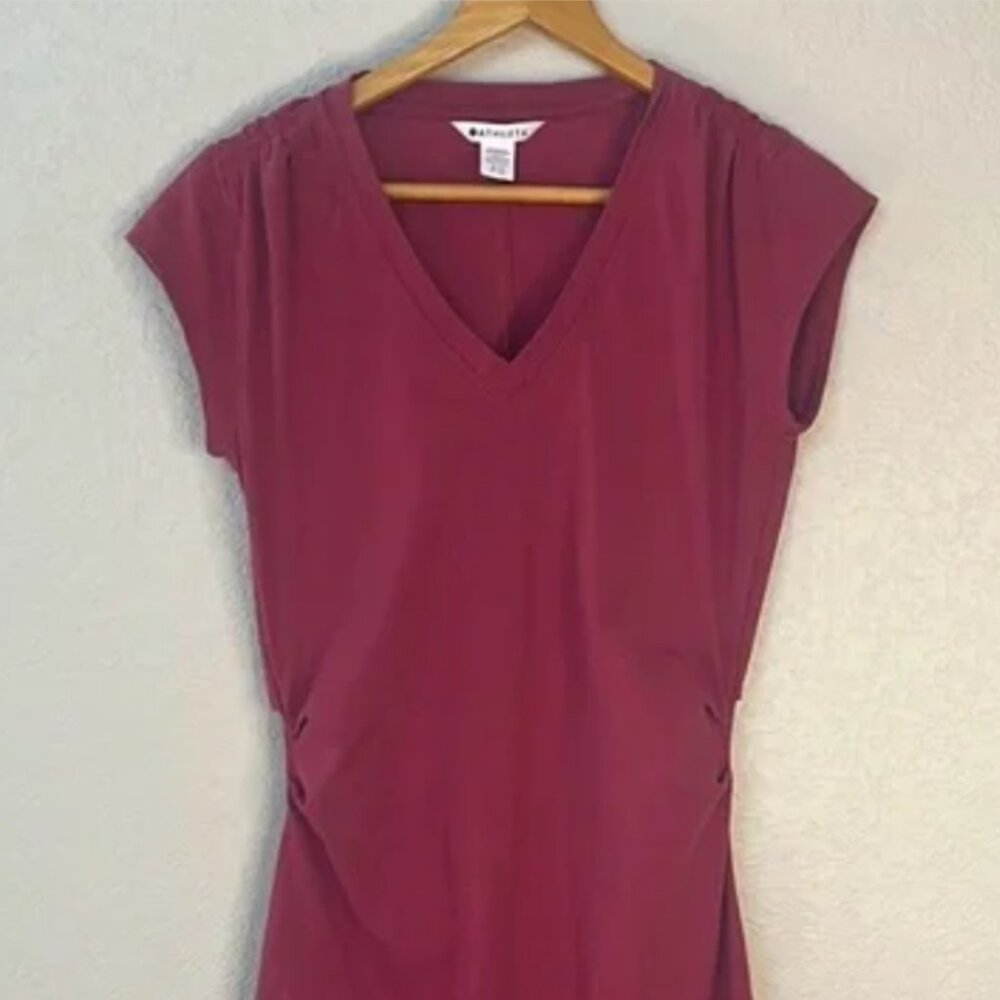 Athleta Dress Cinch Waist Pink Size Small Tall